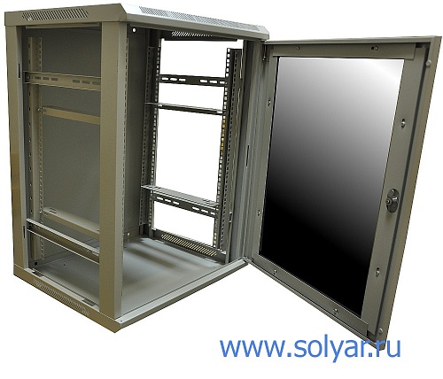 Шкаф 19" 12U 600х600мм, серый (C126060GWT)