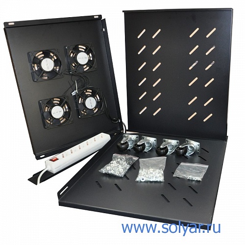 Шкаф 19" 38U 600х1000мм, Черный (C3860100BWT)