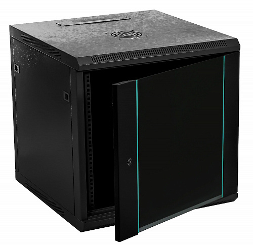 Шкаф 19" 15U 600х450мм, черный (C156045BWT)